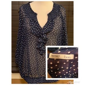 I see spots! Women’s XXL top sheer and stylish